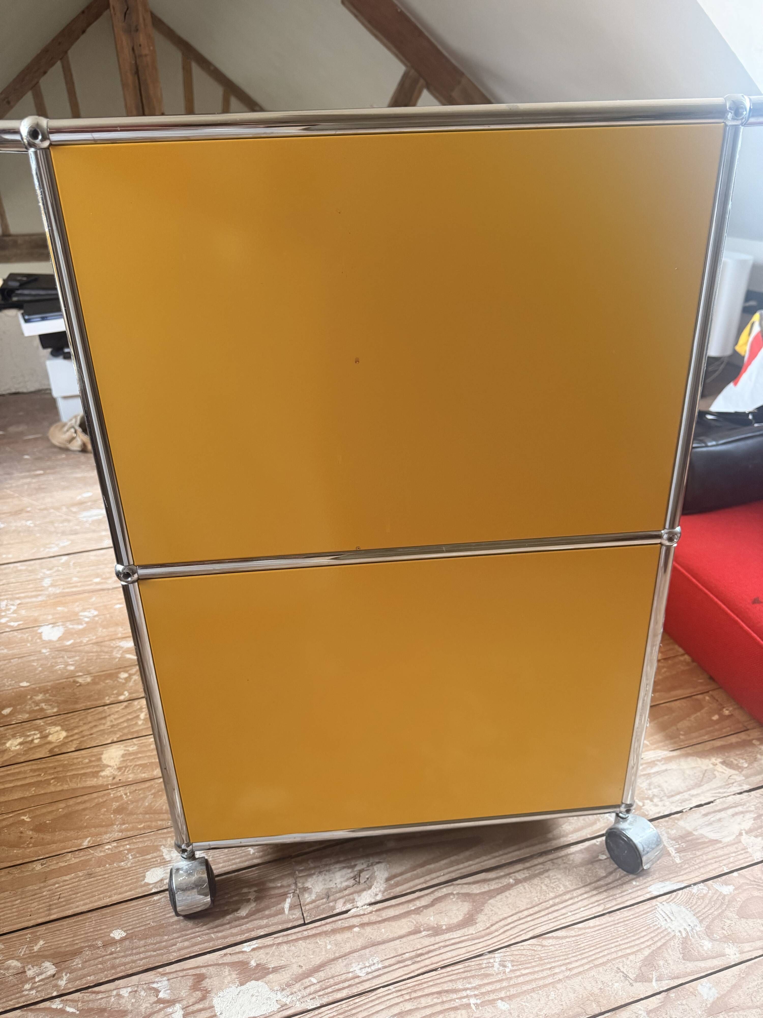 USM Haller Caisson mobile 2 tiroirs Jaune