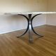 Round Calacatta marble table, 1960 design, in perfect condition, Osvaldo Borsoni.