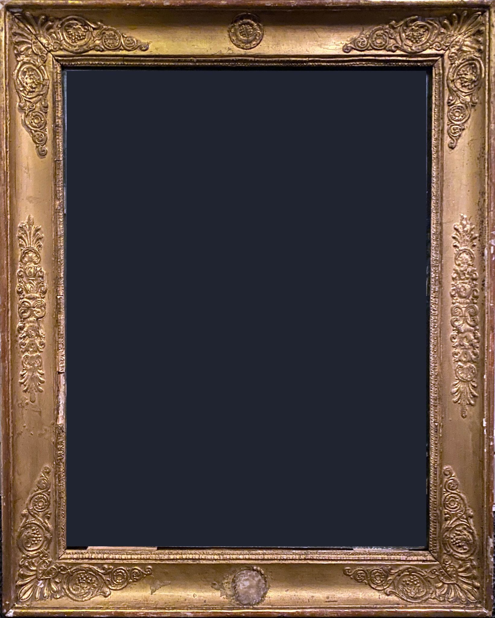 Old nineteenth century empire frame for restoration for work of 37 / 48 cm