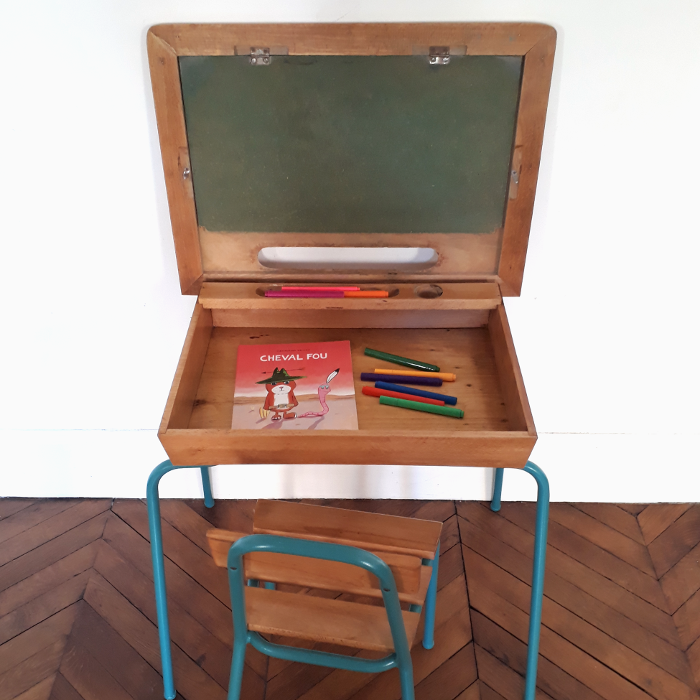 Desk and Chair set blue Teal