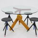 1980s Raul Barbieri Table and Stools for Rexite ,Italy