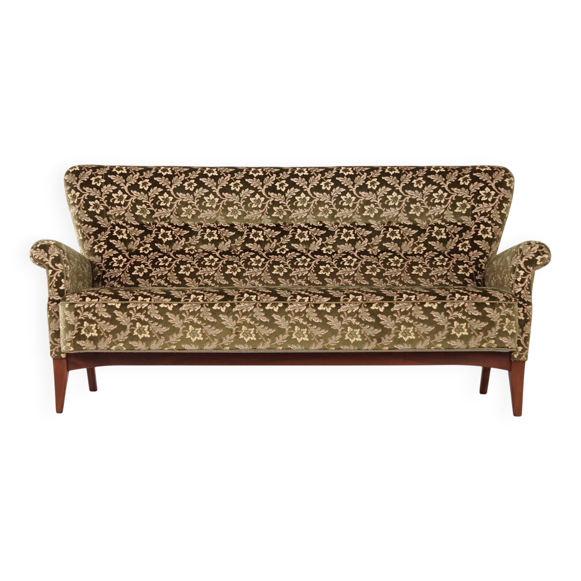 Beech sofa, Danish design, 1960s, manufacturer: Fritz Hansen