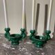 Pair of ceramic candlesticks