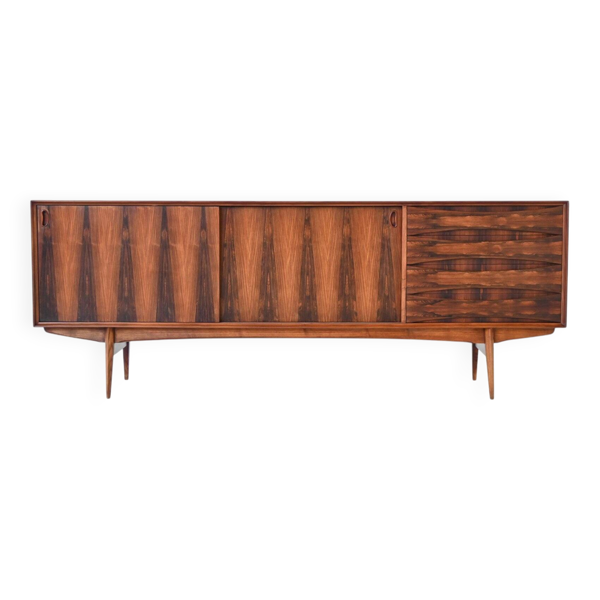 Oswald Vermaercke 'Paola' sideboard rosewood V Form Belgium 1960