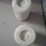 Pair of stone candlesticks