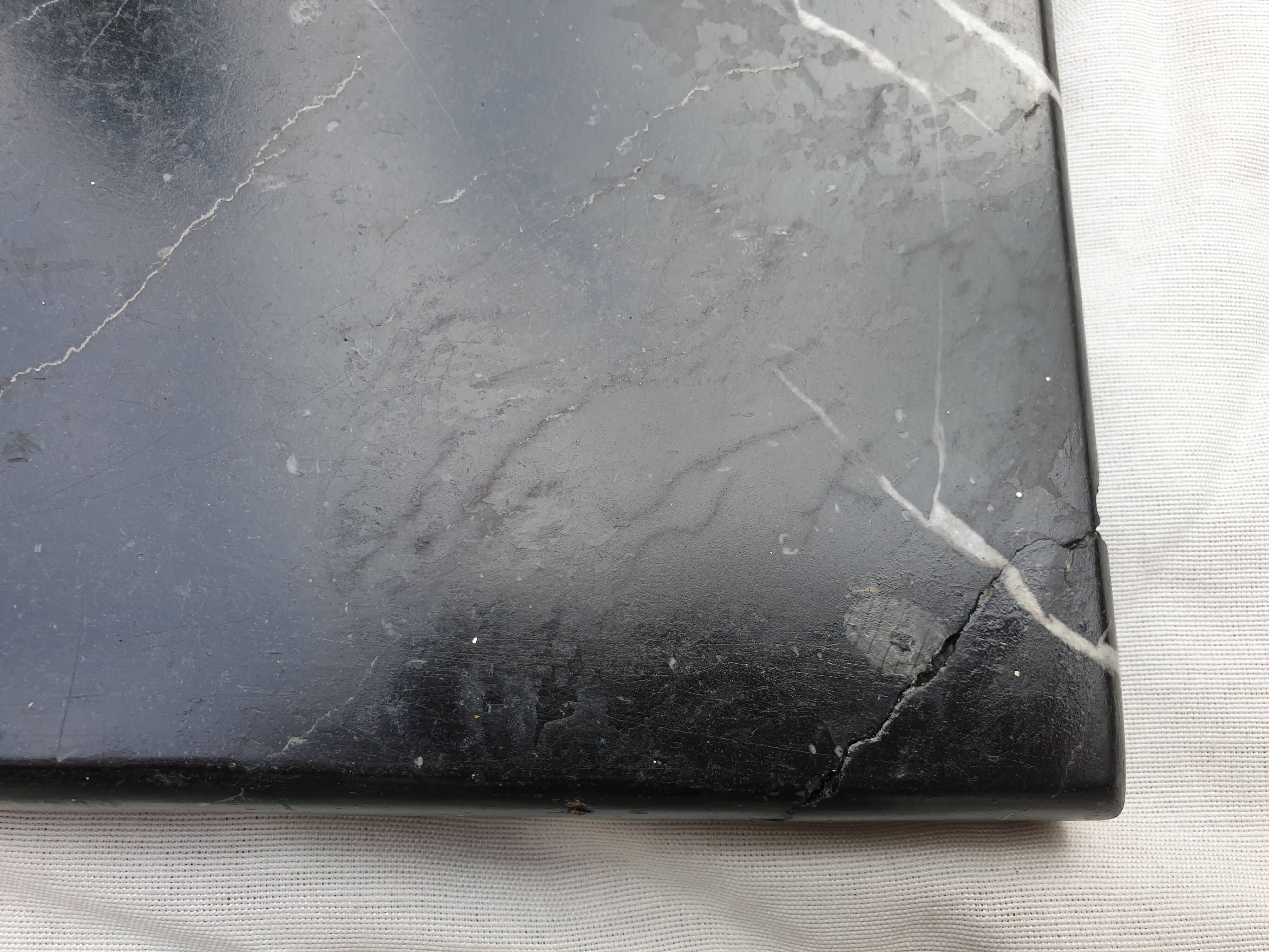 Black marble fireplace Napoleon III