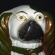 Pair of earthenware dogs (cavalier king charles)