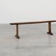 Rustic oak farm bench, France circa 1820