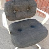 Armchair on wheels by Morrison & Hannah edition Knoll
