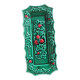 Large rectangular dish in green slipware with a strawberry design – Valla