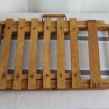 Folding wooden stool