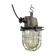 Grey cast iron industrial cage pendant light, 1970s
