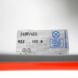 Large original 1960s red Bumling ceiling lamp by Anders Pehrson for Ateljé