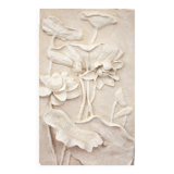 Bas-relief with flowers. Relief with flowers. Flowers in relief.
