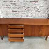 Mid-century Danish walnut sideboard, 1970s.