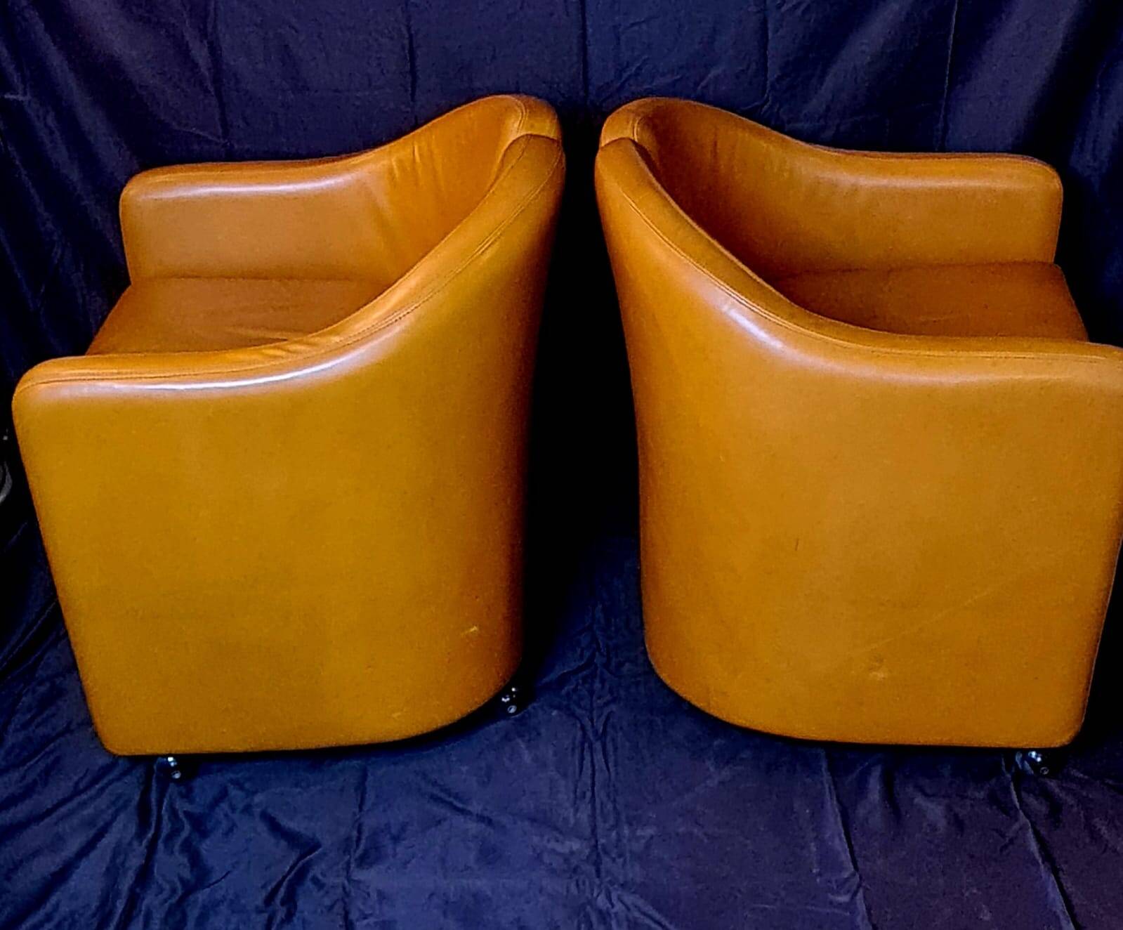 Pair of PS142 Eugenio GERLI armchairs
