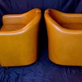 Pair of PS142 Eugenio GERLI armchairs