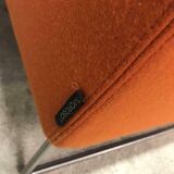 vintage orange armchair / single seat / club seat