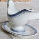 Antique ironstone sauceboat – Bordure model
