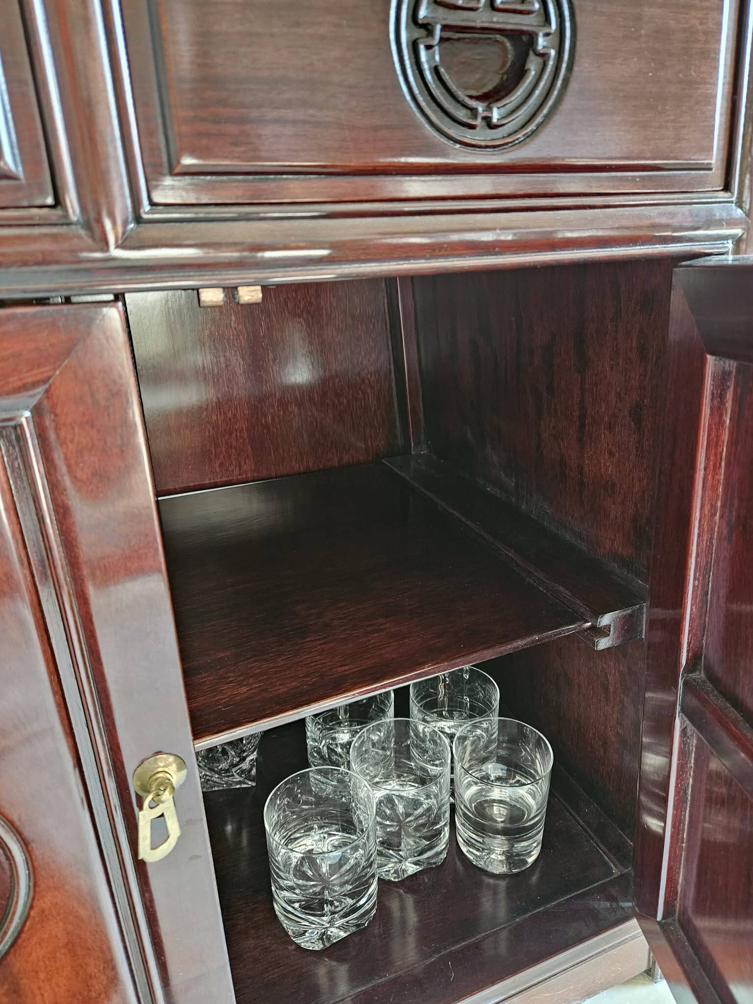 Chinese Wooden Buffet - Longevity Patterns - 96x46x81cm