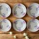 6 antique semi-deep plates in Saint-Amand earthenware (Nord)