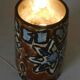 Lamp or night light in painted ceramic 60's