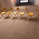6 vintage opera folding chairs