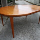 Danish teak extendable round table of the years 60