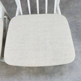 2 Scandinavian chairs with white bars from the 60s
