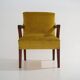 Paire de fauteuils en velours, années 1950