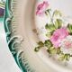12 Dessert Plates Gien Year 1930 Decor of Roses Green Border