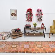 3x10 contemporary oushak runner rug, 86x302cm