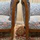 Paire de fauteuils - bergères époque Art Déco en velours coloré