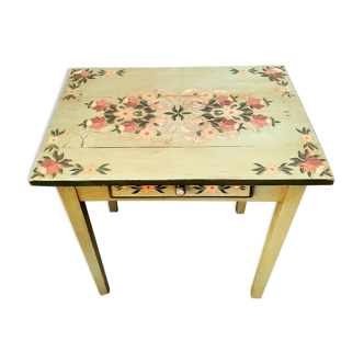Hand-painted wooden desk