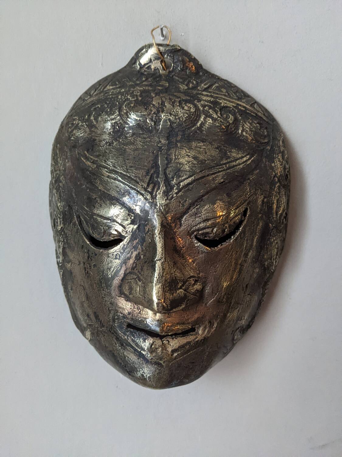 Antique bronze theatre mask Indonesia