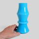 Vintage Italian opaline glass vase from Empoli, turquoise blue, 1960s.
