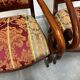 Pair of cross-back armchairs, Empire style, 19th century.