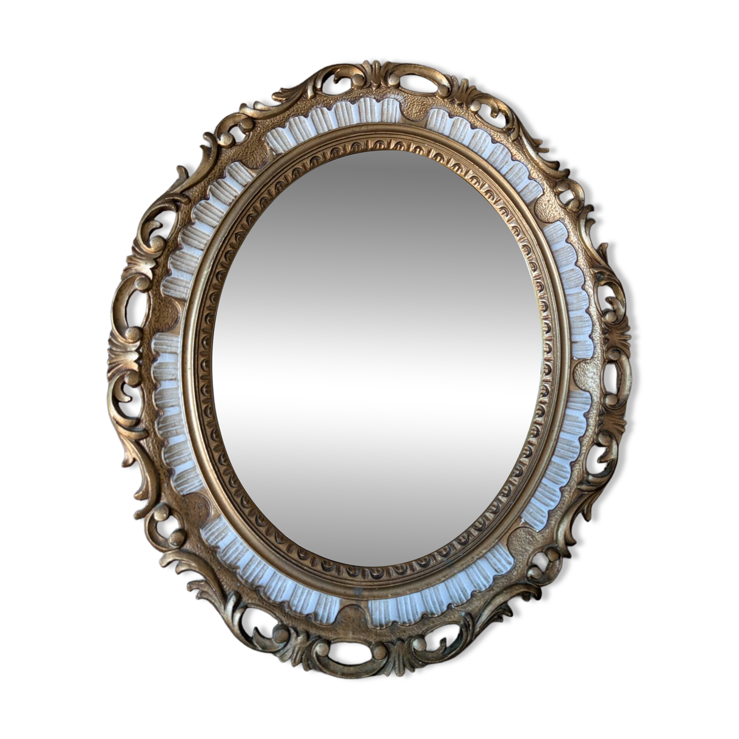 Miroir ovale style néo-classique