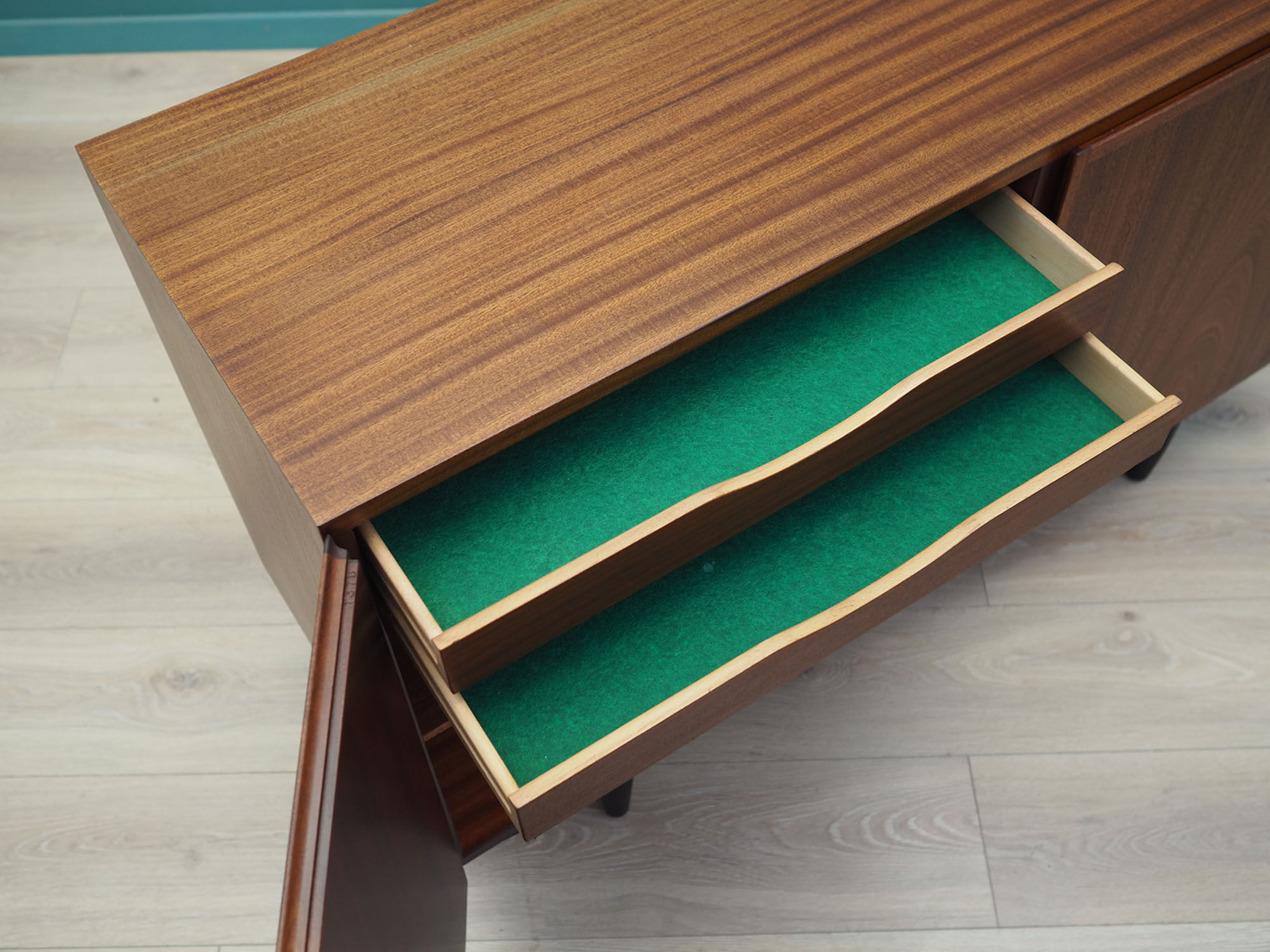 Mahogany cabinet, Danish design, 1970s, manufactured by Omann Jun