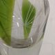 Engraved glass vase decorated with fish from the 60s/70s