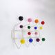 Coat rack multicolour Eames "Hang It All" for Vitra