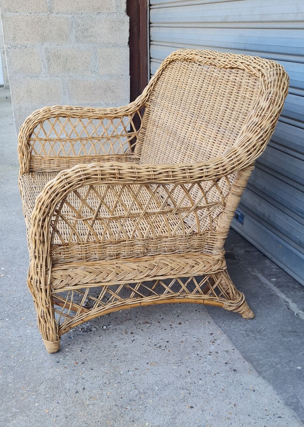 Rattan and wicker sofa 1960