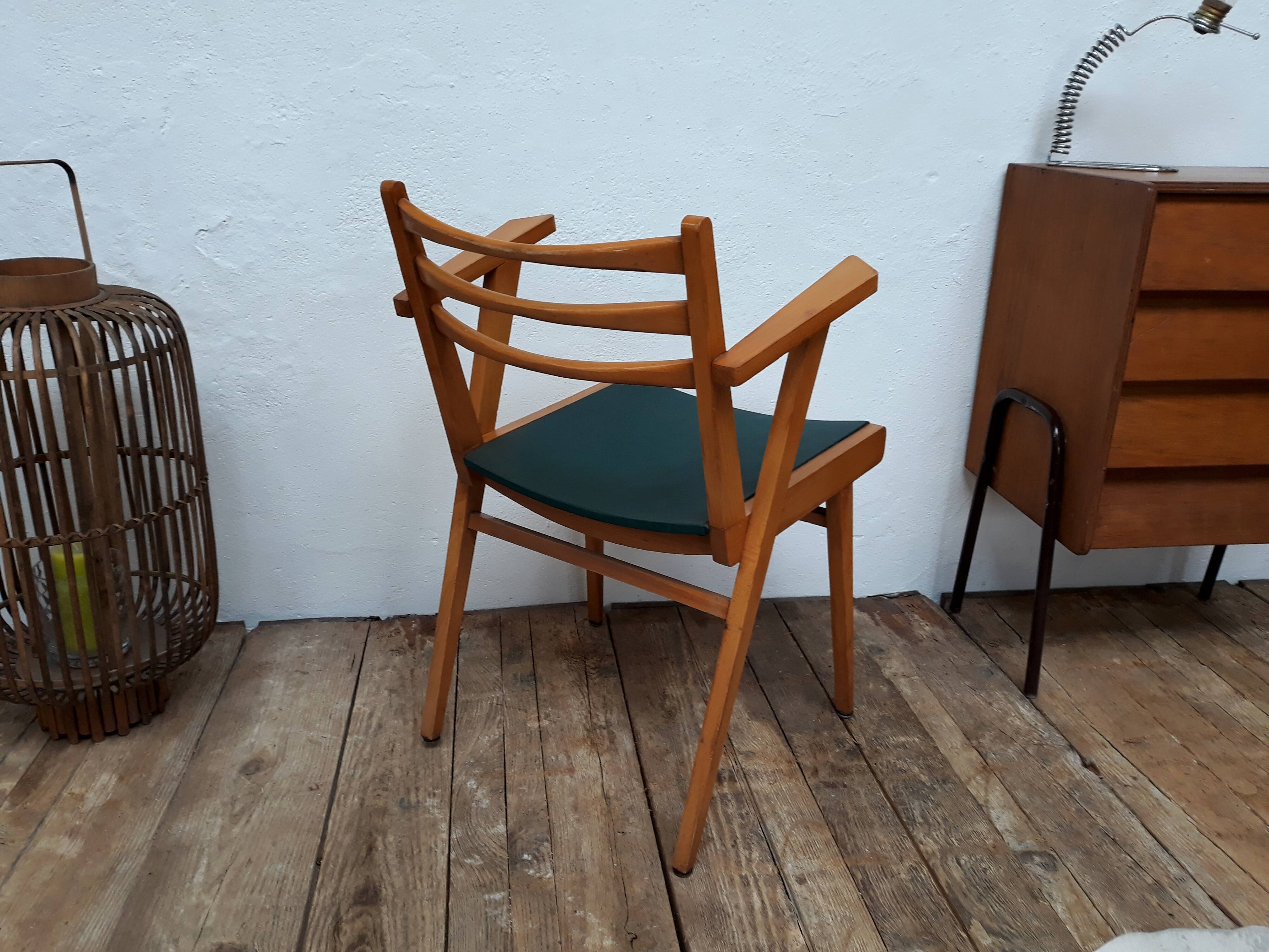 Chair Scandinavian vintage foot compass