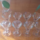 Verres à liqueur en verre épais