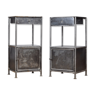 Set iron nightstand, 1920