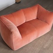 Canapé Le Bambole in coral velvet by Mario Bellini for B&B Italia,