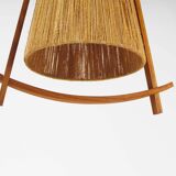 Mid-Century Sisal Pendant lamp by Temde