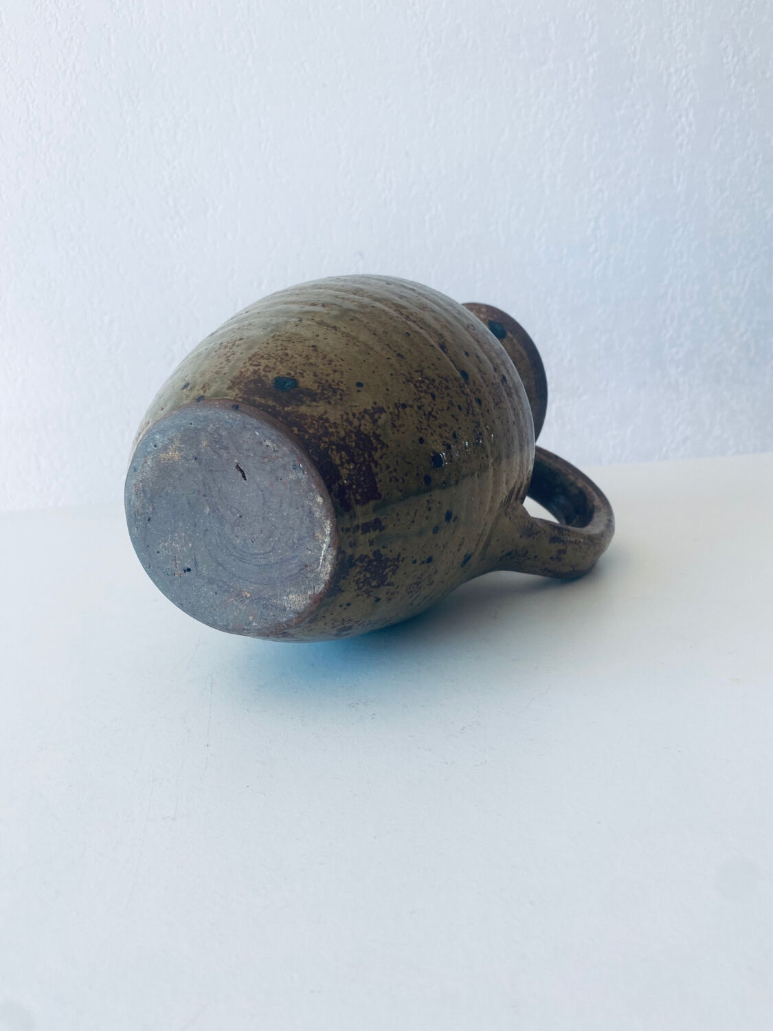 Large vintage pitcher in pyrite stoneware