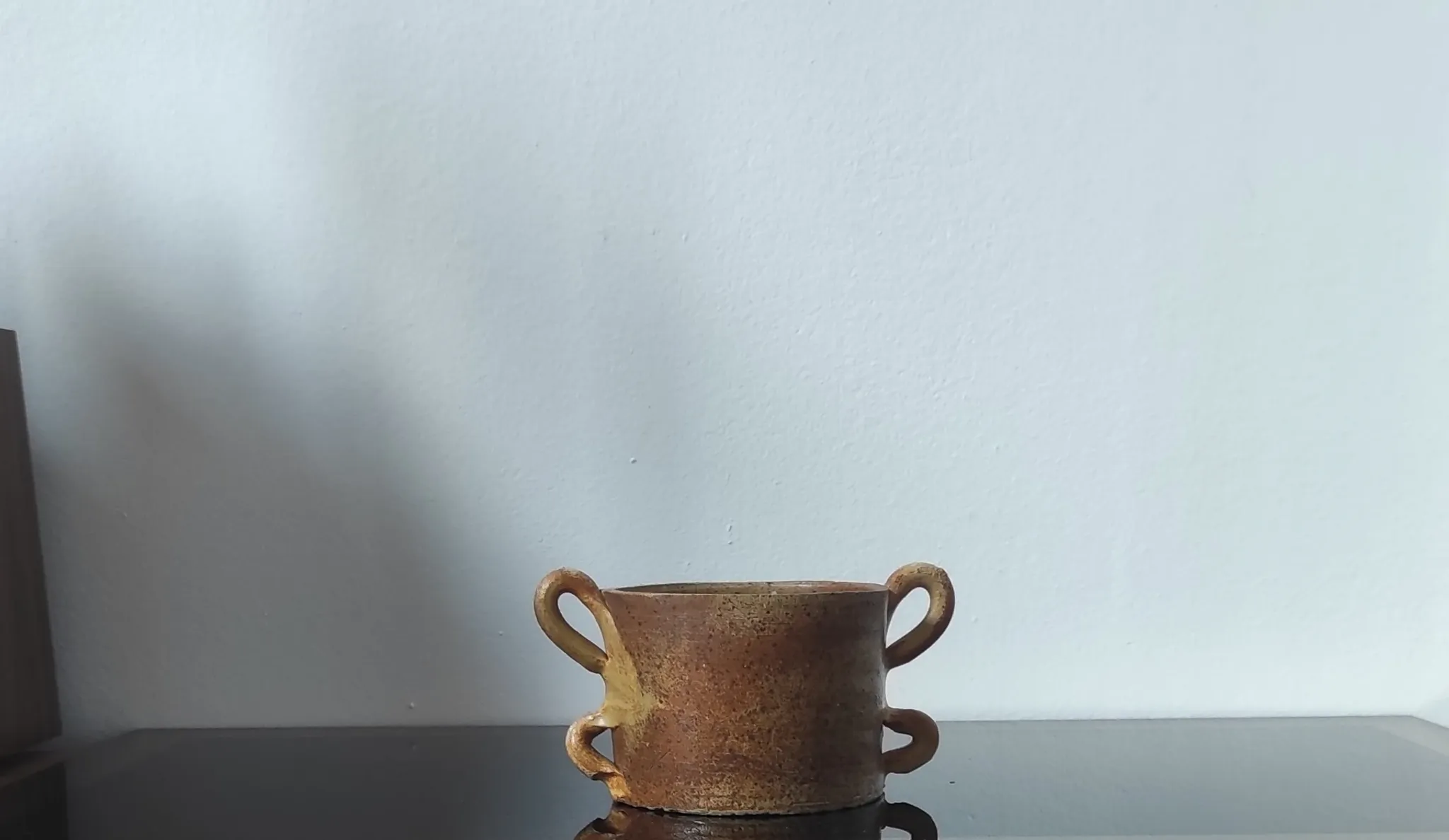 Artisanal vintage stoneware bowl