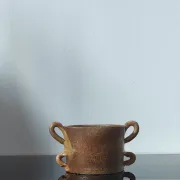 Artisanal vintage stoneware bowl